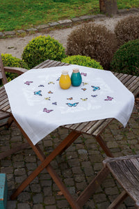 Tablecloth Embroidery Kit ~ Butterfly Dance