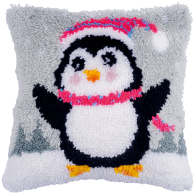 Cushion Latch Hook Kit ~ Penguin
