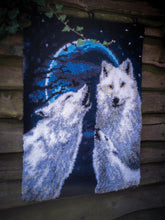 Load image into Gallery viewer, Rug Latch Hook Kit ~ Howling Wolves