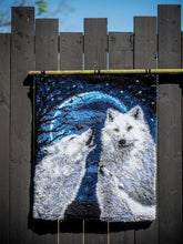 Load image into Gallery viewer, Rug Latch Hook Kit ~ Howling Wolves