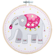 Load image into Gallery viewer, Embroidery Kit with Hoop ~ Elephant