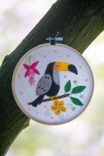 Load image into Gallery viewer, Embroidery Kit with Hoop ~ Toucan