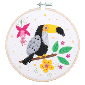 Embroidery Kit with Hoop ~ Toucan