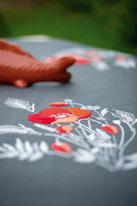 Table Runner Embroidery Kit ~ Poppies