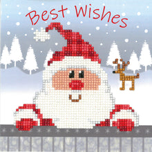 Load image into Gallery viewer, Diamond Painting ~ Greeting Card Kit Santa