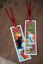 Load image into Gallery viewer, Counted Cross Stitch Kit ~ Bookmark Cats Set of 2