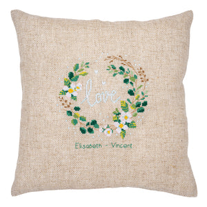 Cushion Counted Cross Stitch Kit ~ Love