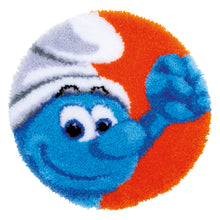 Load image into Gallery viewer, Shaped Rug Latch Hook Kit ~ The Smurfs Hefty