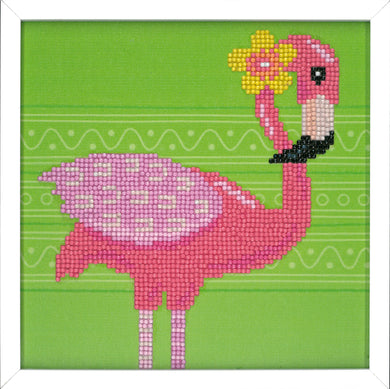 Diamond Painting Kit with Frame ~ Flamingo