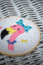 Load image into Gallery viewer, Felt Craft Kit with Frame ~ Flamingo
