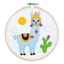 Load image into Gallery viewer, Felt Craft Kit with Frame ~ Llama