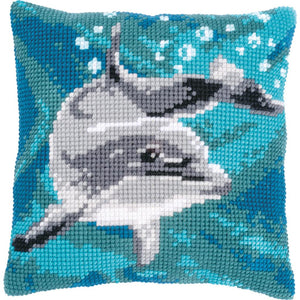 Dolphin - Cross Stitch Cushion Front Kit