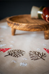 Tablecloth Embroidery Kit ~ Modern Christmas Designs