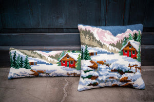 Cross Stitch Kit Draft Excluder ~ Winter Scenery