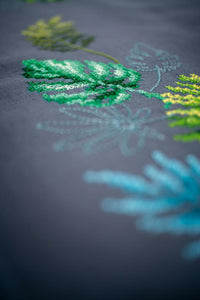 Table Runner Embroidery Kit  ~ Botanical Leaves