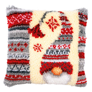 Cushion Latch Hook Kit ~ Christmas Elf