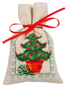 Counted Cross Stitch Kit Gift Bags ~ Christmas Set of 3