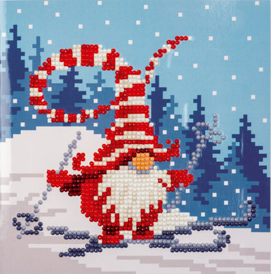 Diamond Painting Kit Greeting Card ~ Christmas Gnome