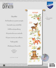 Load image into Gallery viewer, Counted Cross Stitch Kit Height Chart ~ Forest Animals
