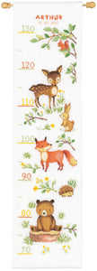 Counted Cross Stitch Kit Height Chart ~ Forest Animals