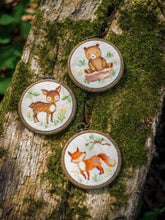 Load image into Gallery viewer, Counted Cross Stitch Kit ~ Miniature Forest Animals Set of 3
