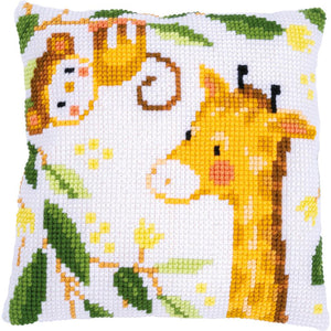 Jungle Animals - Cross Stitch Cushion Front Kit