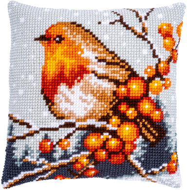Cushion Cross Stitch Kit ~ Robin