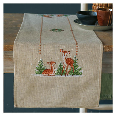 Table Runner Embroidery Kit ~ Deer