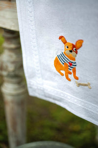 Table Runner Embroidery Kit ~ Doggies