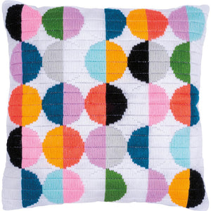 Cushion Long Stitch Kit ~ Circles