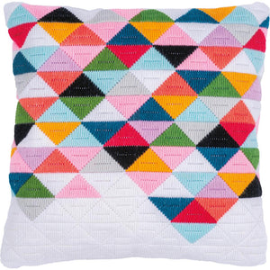 Cushion Long Stitch Kit ~ Triangles
