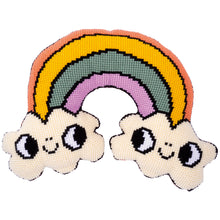 Load image into Gallery viewer, Cushion Cross Stitch Kit ~ Eva Mouton Rainbow