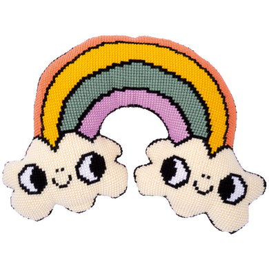 Cushion Cross Stitch Kit ~ Eva Mouton Rainbow