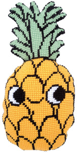 Cross Stitch Cushion Kit Shaped ~ Eva Mouton Pineapple