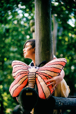 Cross Stitch Cushion Kit Shaped ~ Eva Mouton Butterfly