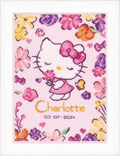 Load image into Gallery viewer, Counted Cross Stich Kit ~ Hello Kitty Flowers