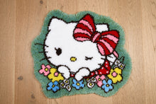Load image into Gallery viewer, Rug Shaped Latch Hook Kit ~ Hello Kitty Cuteness
