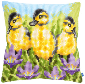 Cross Stitch Kit ~ Cushion Ducklings
