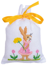 Load image into Gallery viewer, Counted Cross Stitch Kit Gift Bags ~ Easter Rabbits Set of 3