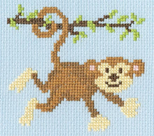 Load image into Gallery viewer, Monkey Mayhem Cross Stitch Kit