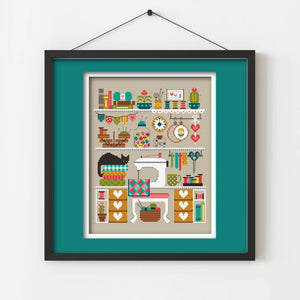 The Sewing Room Cross Stitch Kit