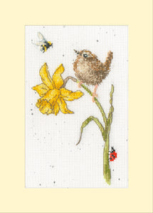 The Birds And The Bees - Greeting Card Cross Stitch Kit