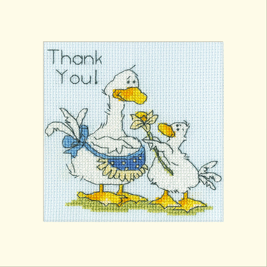 Thank You! - Greeting Card Cross Stitch Kit