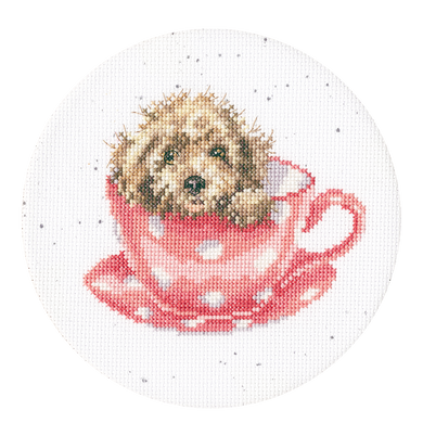 Teacup Pup Cross Stitch Kit