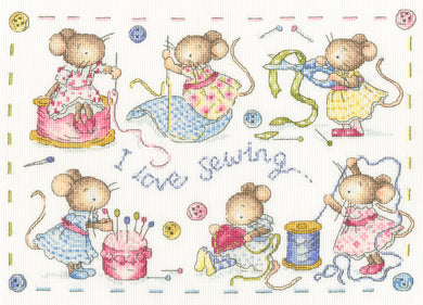I Love Sewing Cross Stitch Kit - Bothy Threads