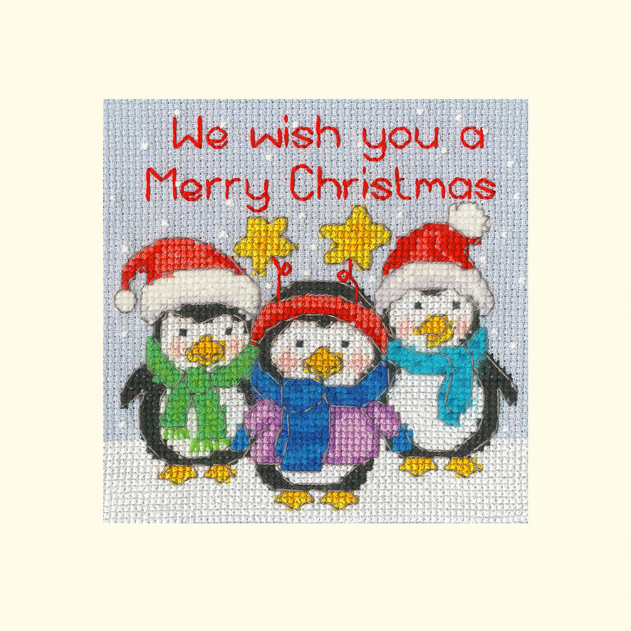 Penguin Pals - Christmas Card Cross Stitch Kit - Bothy Threads