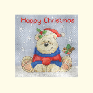 Polar Pals - Christmas Card Cross Stitch Kit - Bothy Threads