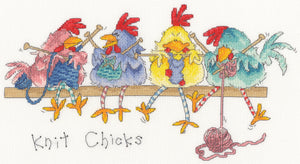 Knit Chicks Cross Stitch Kit - Bothy Threads