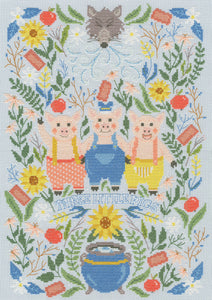 Three Little Pigs Cross Stitch Kit - Bothy Threads