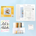 Smashing Tea Wallace & Gromit cross stitch kit with 14 count Aida fabric and instructions